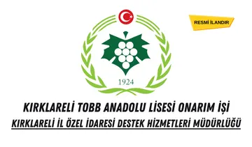 BİNA ONARIMI YAPTIRILACAKTIR