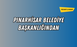 PINARHİSAR BELEDİYE BAŞKANLIĞINDAN