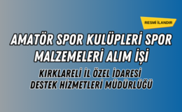 SPOR MALZEMELERİ ALIM İŞİ