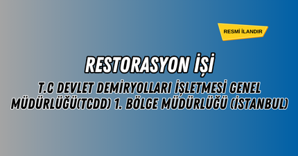 RESTORASYON İŞİ