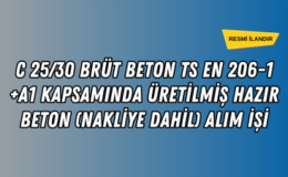 HAZIR BETON ALIM İŞİ