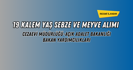 19 KALEM YAŞ SEBZE VE MEYVE ALIMI
