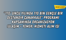 ULAŞIM + YEMEK HİZMETİ ALIM İŞİ