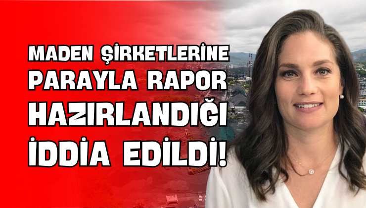 Maden Şirketlerine Parayla Rapor Hazırlandığı İddia Edildi!