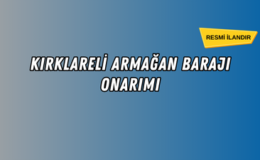 BARAJ ONARIM İŞİ