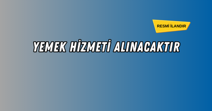 HİZMET ALIM İŞİ