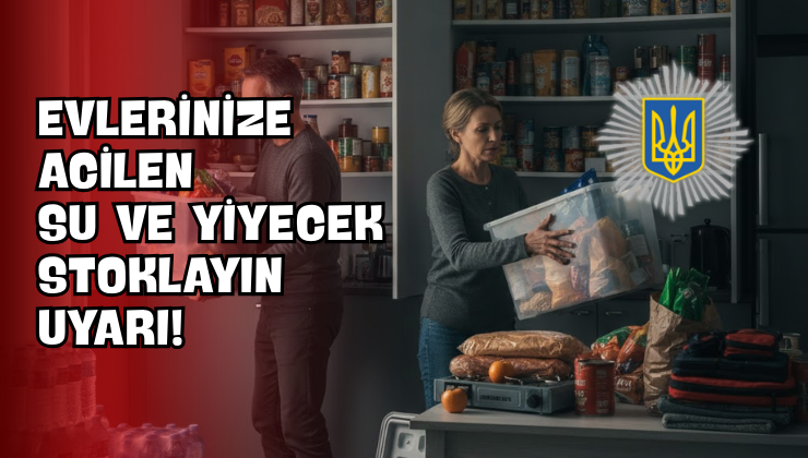 Evlerinize Acilen Su ve Yiyecek Stoklayın Uyarı!