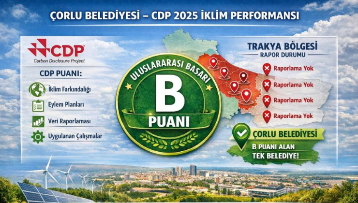 Çorlu Belediyesi, Önemli Bir Başarıya Daha İmza Attı!