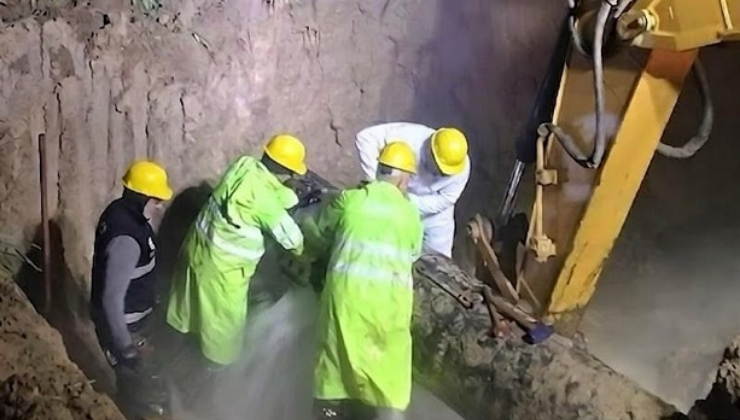 Sarılar İsale Hattında Meydana Gelen Arıza Giderildi!