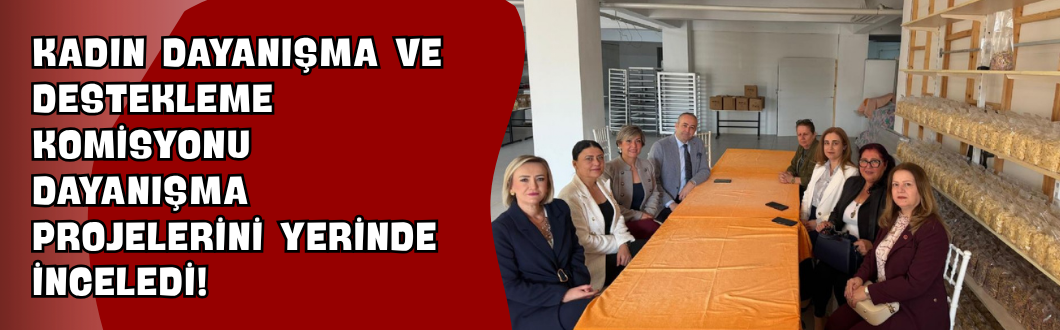 Kadın Dayanışma ve Destekleme Komisyonu Dayanışma Projelerini Yerinde İnceledi!