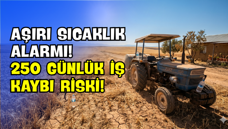 Aşırı Sıcaklık Alarmı! 250 Günlük İş Kaybı Riski!