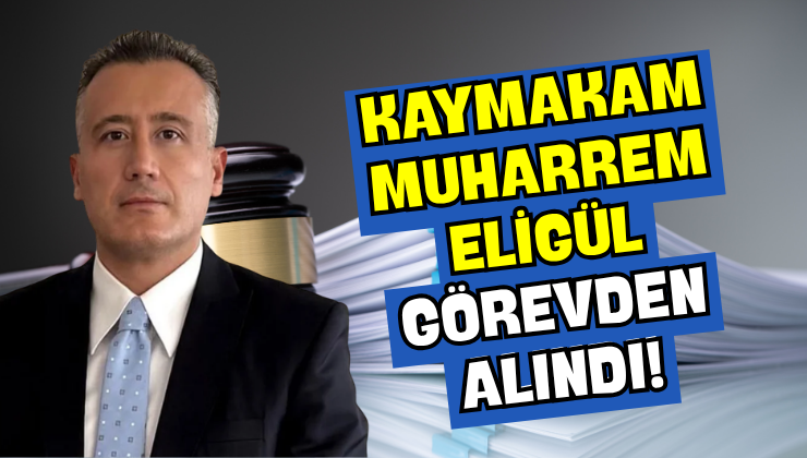 Kaymakam Muharrem Eligül Görevden Alındı!