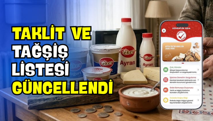 Taklit ve Tağşiş Listesi Güncellendi