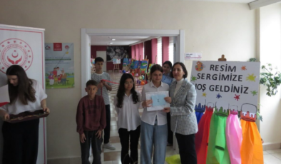 Çocuklar Tarafından Hazırlanan Anlamlı Resim Sergisinin Açılışı Gerçekleştirildi!