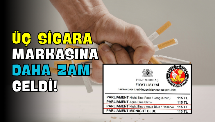 Üç Sigara Markasına Daha Zam Geldi!