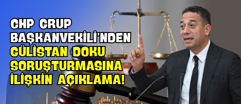 CHP Grup Başkanvekili’nden Gülistan Doku Soruşturmasına İlişkin Açıklama!