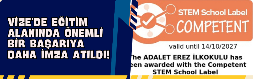 Vize’de Eğitim Alanında Önemli Bir Başarıya Daha İmza Atıldı!