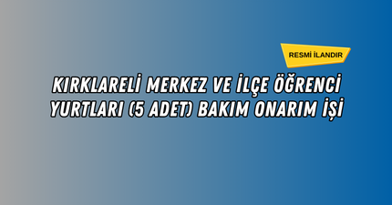 BAKIM ONARIM İŞİ