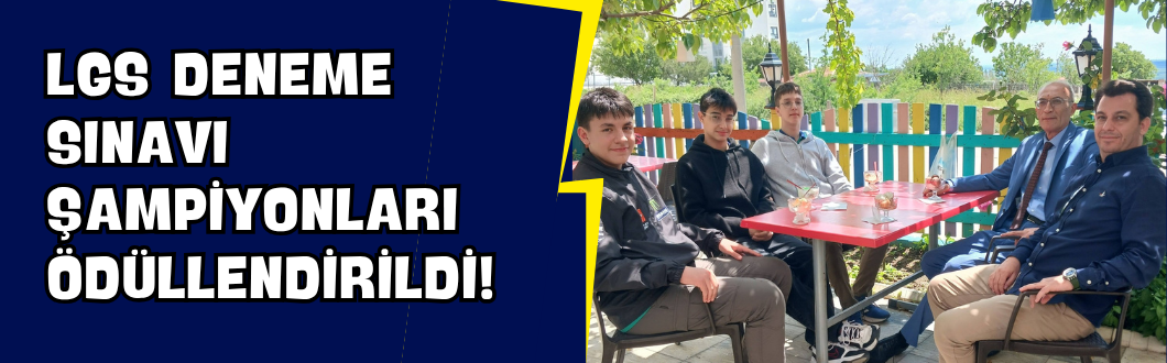 LGS Deneme Sınavı Şampiyonları Ödüllendirildi!
