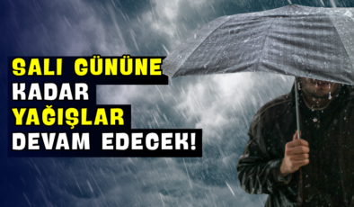 Salı Gününe Kadar Yağışlar Devam Edecek!
