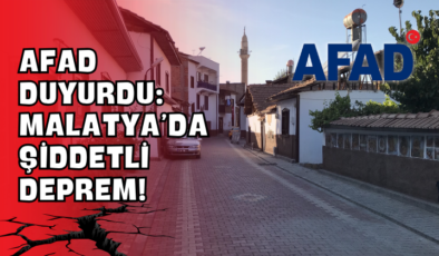 AFAD Duyurdu: Malatya’da Şiddetli Deprem!