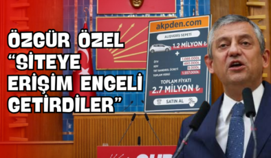 Özgür Özel “Siteye Erişim Engeli Getirdiler”