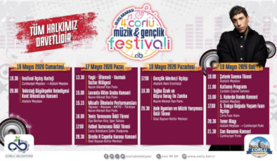 Uluslararası 4. Çorlu Müzik ve Gençlik Festivali Vatandaşlarla Buluşmaya Hazırlanıyor!