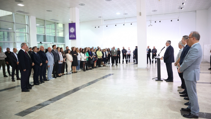Tekirdağ Namık Kemal Üniversitesi Personeli Bayramlaşma Töreninde Bir Araya Geldi!