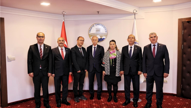 YTB Edirne Koordinatörü Çağrı Koca Rektör Prof. Dr. Mustafa Hatipler’i Ziyaret Etti!