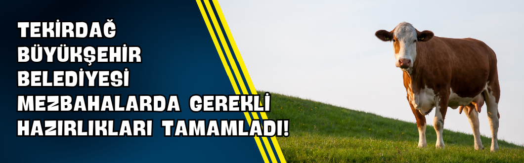 Tekirdağ Büyükşehir Belediyesi Mezbahalarda Gerekli Hazırlıkları Tamamladı!