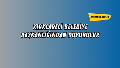 KENT İÇİ MOBİLYALAR İHALESİ
