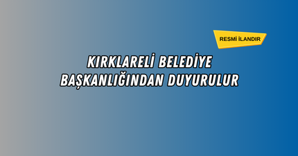 KENT İÇİ MOBİLYALAR İHALESİ