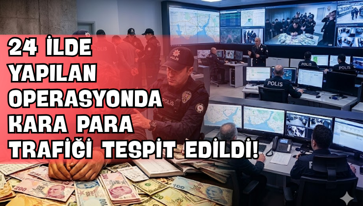 24 İlde Yapılan Operasyonda Kara Para Trafiği Tespit Edildi!