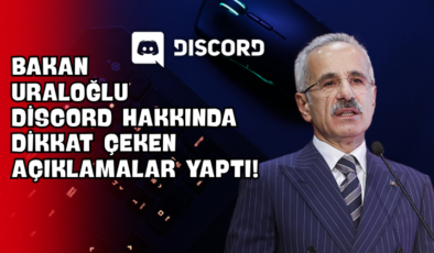 Bakan Uraloğlu Discord Hakkında Dikkat Çeken Açıklamalar Yaptı!