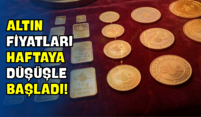 Altın Fiyatları Haftaya Düşüşle Başladı!