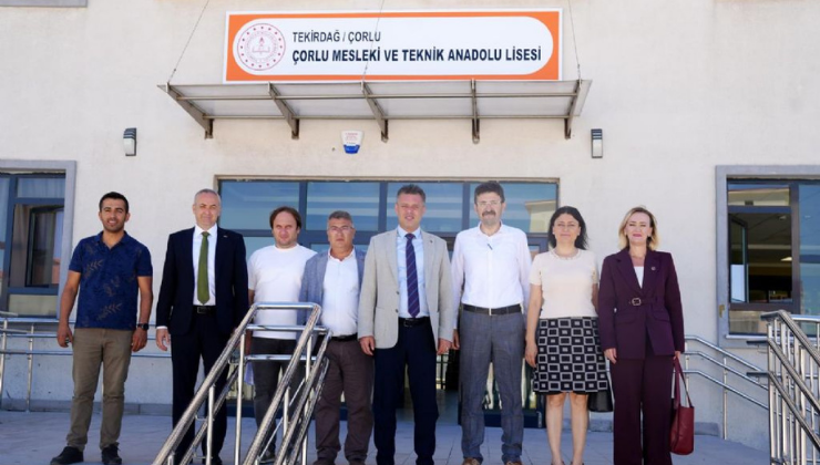 Ahmet Sarıkurt Çorlu Mesleki ve Teknik Anadolu Lisesi’ni Ziyaret Etti!