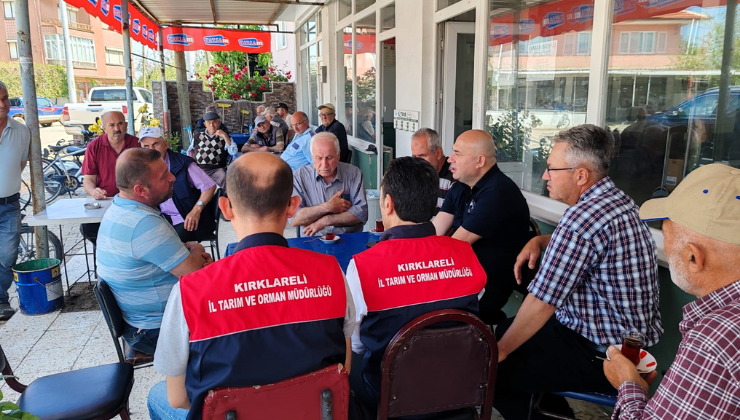 Kırklareli İl Tarım ve Orman Müdürü Gökhan Karaca Çiftçilerle Bir Araya Geldi!
