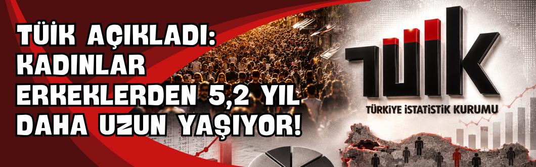 TÜİK Açıkladı: Kadınlar Erkeklerden 5,2 Yıl Daha Uzun Yaşıyor!