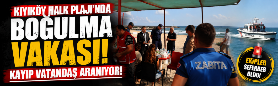 Kıyıköy Halk Plajı’nda Boğulma Vakası! Kayıp Vatandaş Aranıyor!