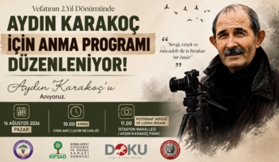Aydın Karakoç İçin Anma Programı Düzenleniyor!