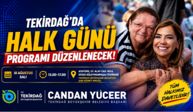Tekirdağ’da Halk Günü Programı Düzenlenecek!