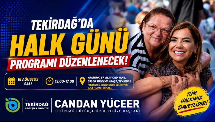 Tekirdağ’da Halk Günü Programı Düzenlenecek!