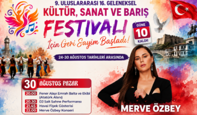 9. Uluslararası 16. Geleneksel Kültür, Sanat ve Barış Festivali İçin Geri Sayım Başladı!