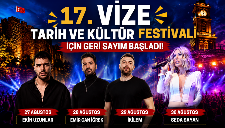 17. Vize Tarih ve Kültür Festivali İçin Geri Sayım Başladı!