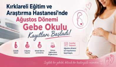 Kırklareli’nde Ağustos Dönemi Gebe Okulu Kayıtları Başladı!
