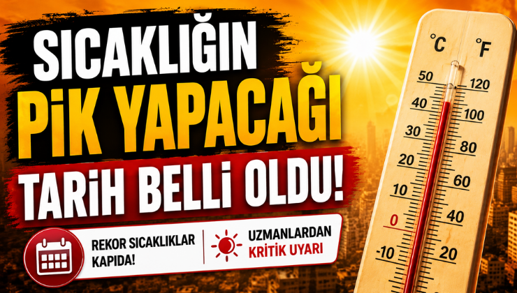 Sıcaklığın Pik Yapacağı Tarih Belli Oldu!