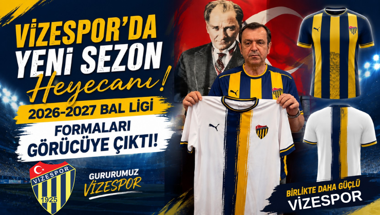 Vizespor’da Yeni Sezon Heyecanı! 2026-2027 BAL Ligi Formaları Görücüye Çıktı!