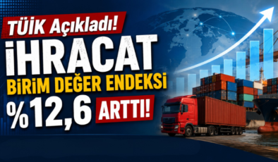 TÜİK Açıkladı! İhracat Birim Değer Endeksi %12,6 Arttı!