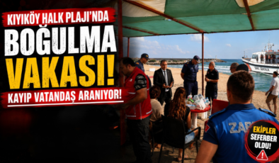 Kıyıköy Halk Plajı’nda Boğulma Vakası! Kayıp Vatandaş Aranıyor!