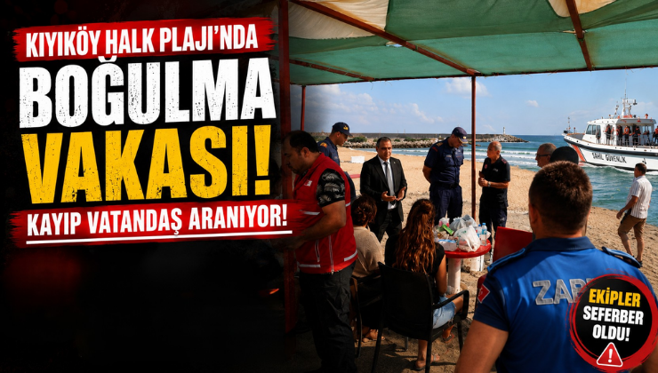Kıyıköy Halk Plajı’nda Boğulma Vakası! Kayıp Vatandaş Aranıyor!